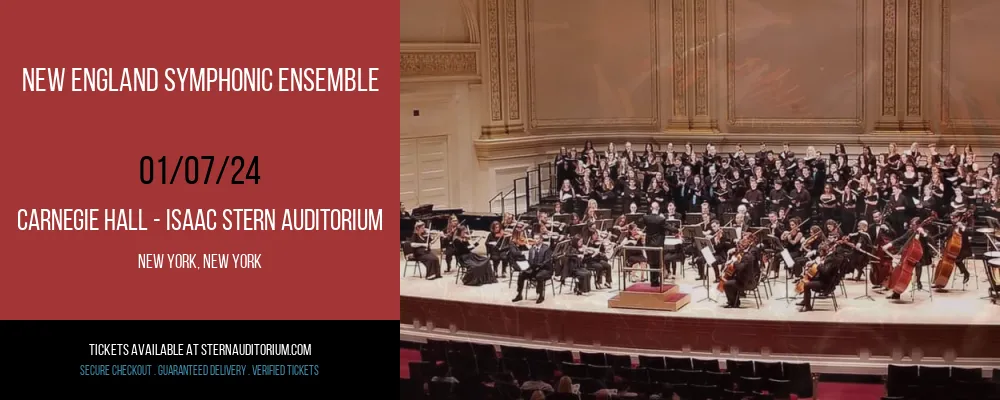 New England Symphonic Ensemble at Carnegie Hall - Isaac Stern Auditorium